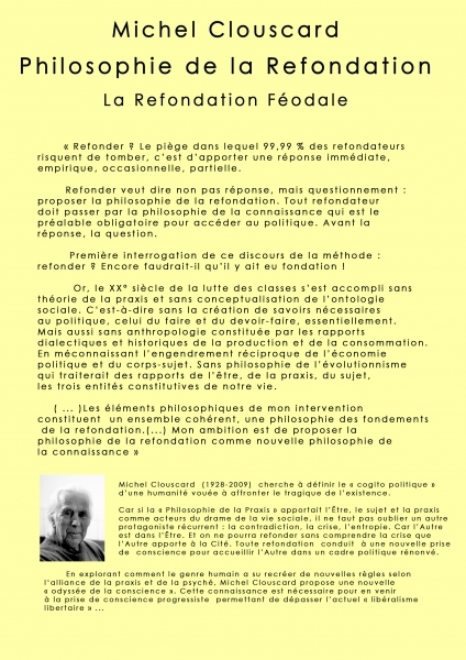 Illustration : Schémas Philosophie de la Praxis  Oeuvres Publiées - Michel Clouscard