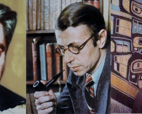 Illustration : Goldmann, Sartre, Lévi-Strauss Débats théoriques à l’époque de “‘L’Être et le Code” par M. Édouard Delruelle (2015) - Michel Clouscard